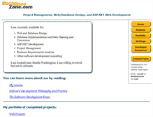Tablet Screenshot of databasezone.com